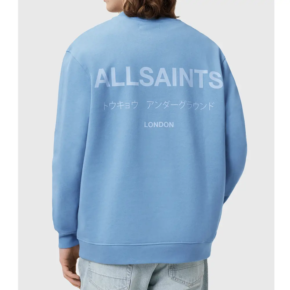 AllSaints Underground Relaxed Fit Crew Neck Sweatshirt